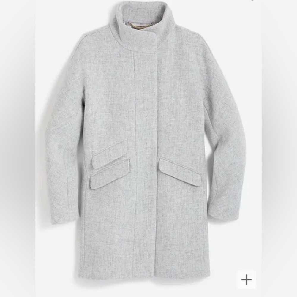 Jcrew Cocoon Coat in Italian Stadium Cloth Wool blend